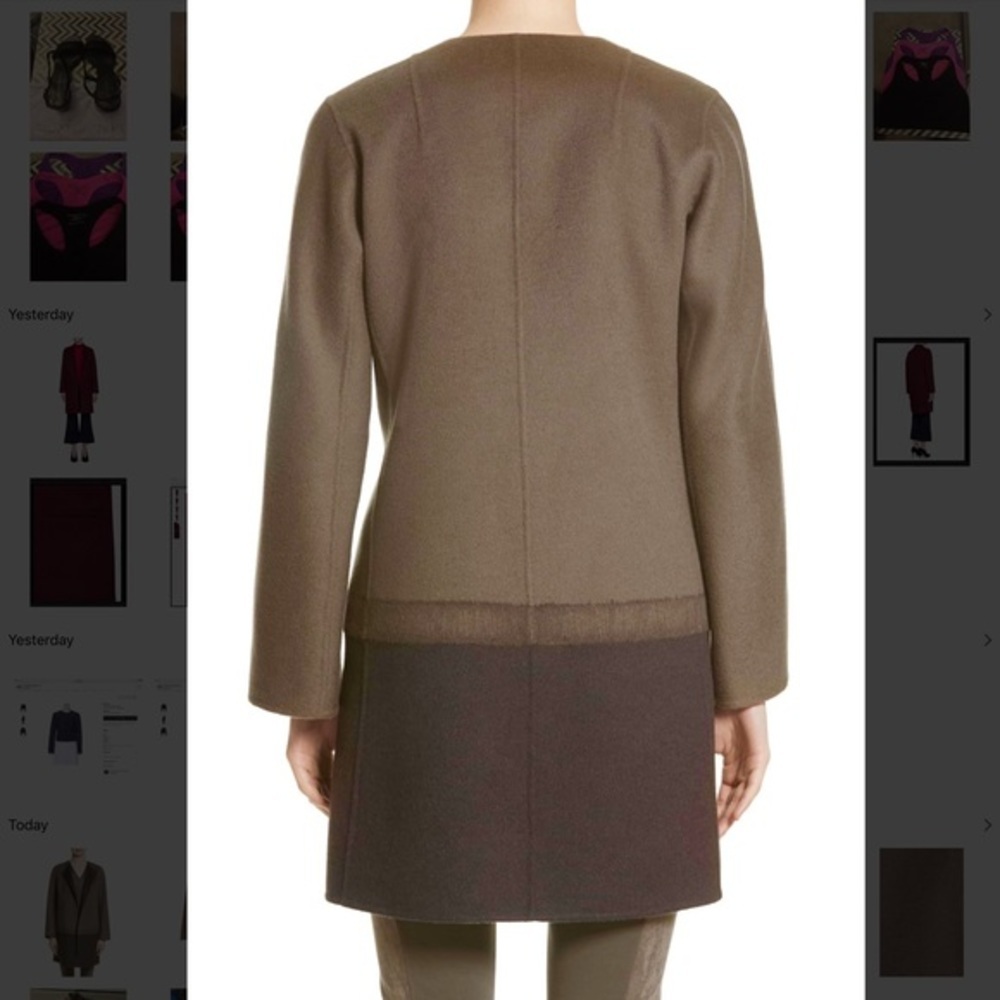 NWOT LAFAYETTE 148 NY Cashmere / Wool Long Coat - Picture 4 of 8